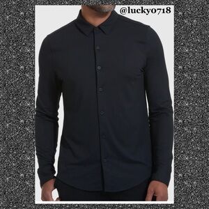 True Classic Men’s NWT Black Long Sleeve Do It All Comfort Shirt Sz S